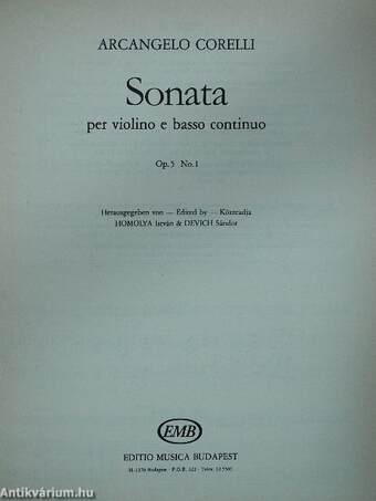 Sonata per violino e basso continuo