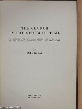 The Church in the Storm of Time