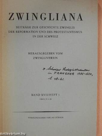 Zwingliana 1986/1.