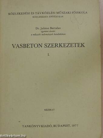 Vasbeton szerkezetek I.