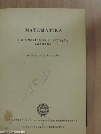 Matematika I-IV.