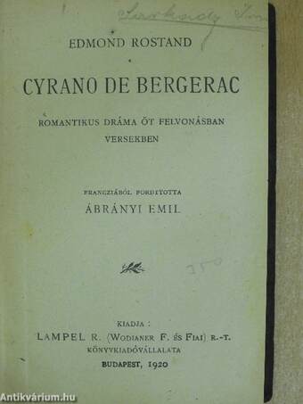Cyrano de Bergerac/A Sasfiók