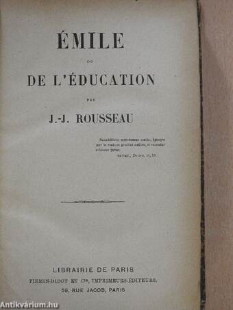 Émile ou de l'éducation