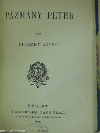 Péterfy Jenő/Pázmány Péter