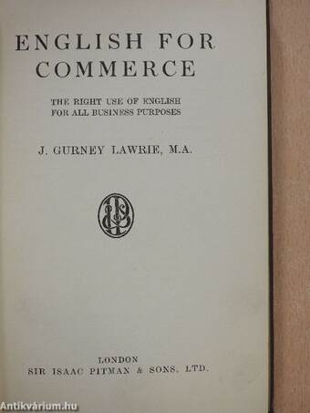 English for Commerce