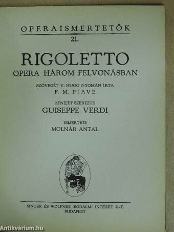 Aida/Rigoletto/Traviata/A trubadur