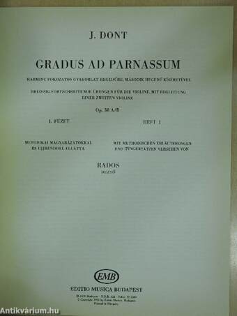 Gradus ad Parnassum I.