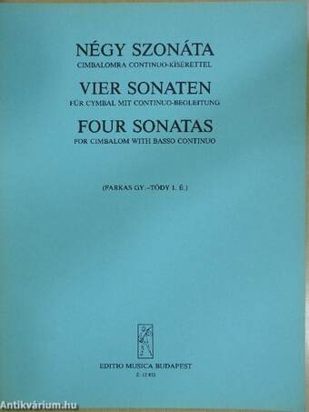 Négy szonáta cimbalomra continuo-kísérettel