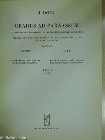 Gradus ad Parnassum I.