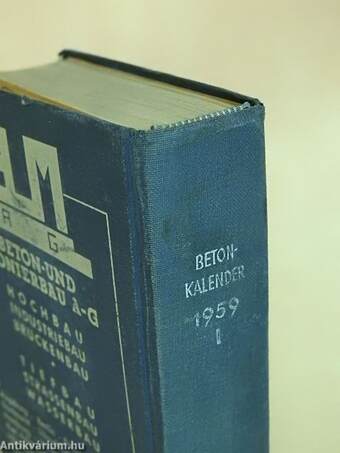 Beton-Kalender 1959. I.