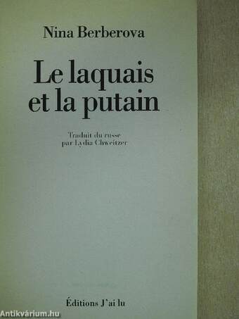 Le laquais et la putain