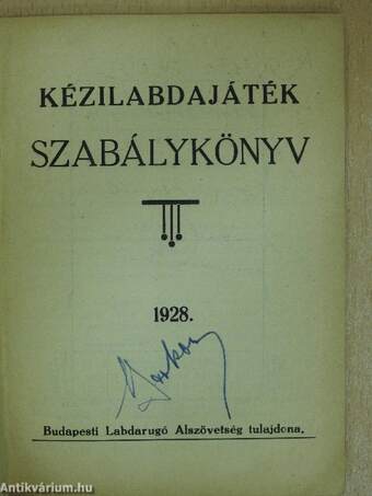 Kézilabdajáték szabálykönyv