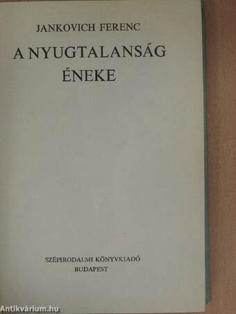 A nyugtalanság éneke