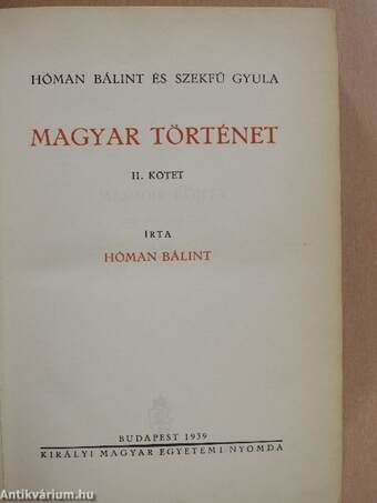 Magyar történet II.