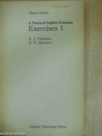 A Practical English Grammar Exercises 1-2