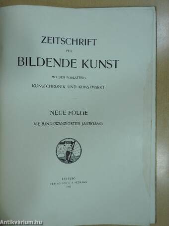 Zeitschrift für Bildende Kunst 1913. september