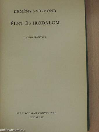 Élet és irodalom