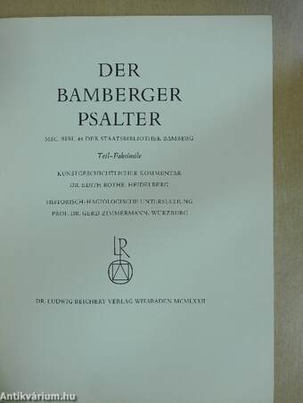 Der Bamberger Psalter
