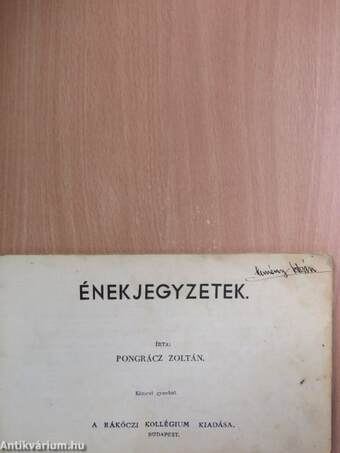 Énekjegyzetek