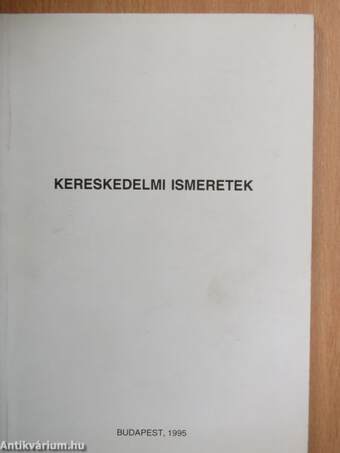 Kereskedelmi ismeretek