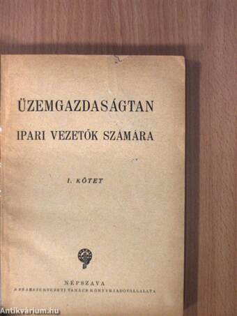 Üzemgazdaságtan I.