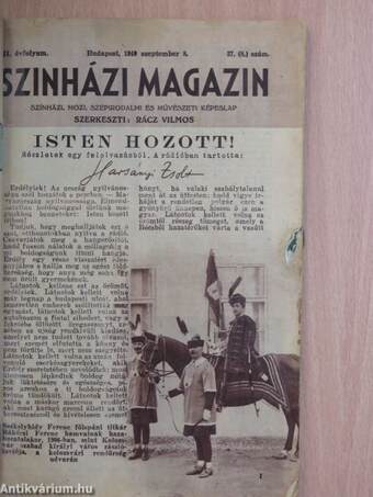 Szinházi Magazin 1940. szeptember 8.