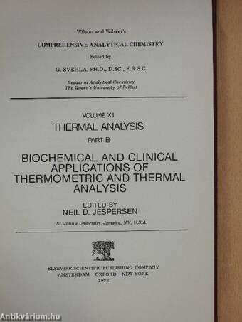 Thermal Analysis B