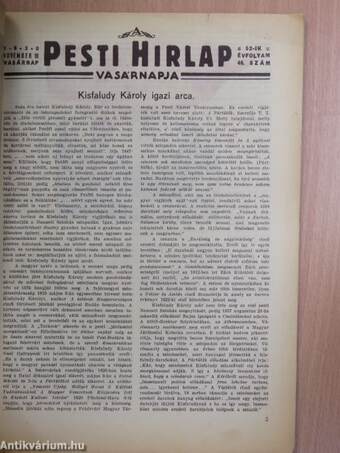 A Pesti Hirlap Vasárnapja 1930. november 16.