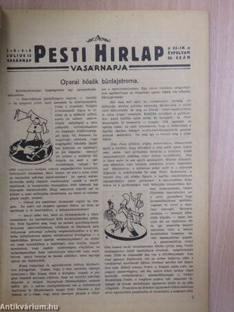 A Pesti Hirlap Vasárnapja 1930. julius 13.