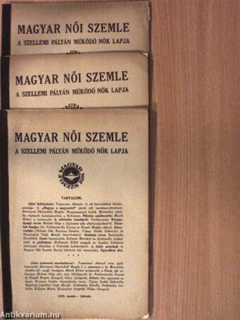 Magyar Női Szemle 1939. január-június