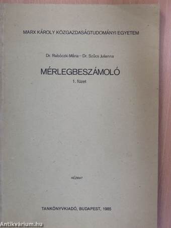 Mérlegbeszámoló 1.