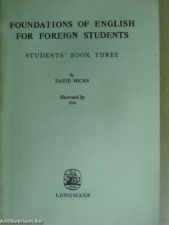 Foundations of English for Foreign Students - Students' Book 3.