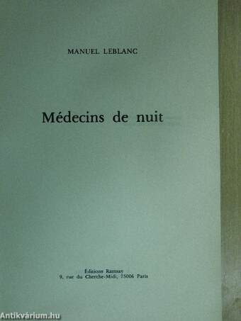 Médecins de nuit