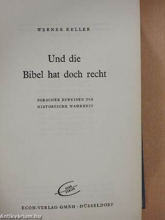 Und die Bibel hat doch recht