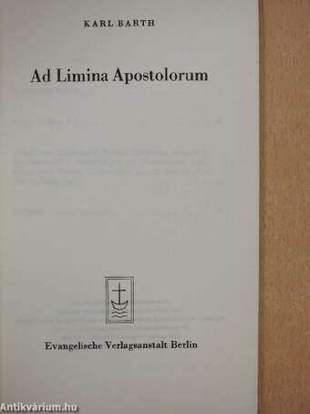 Ad Limina Apostolorum