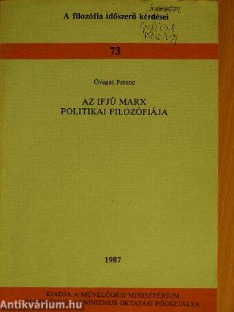 Az ifjú Marx politikai filozófiája