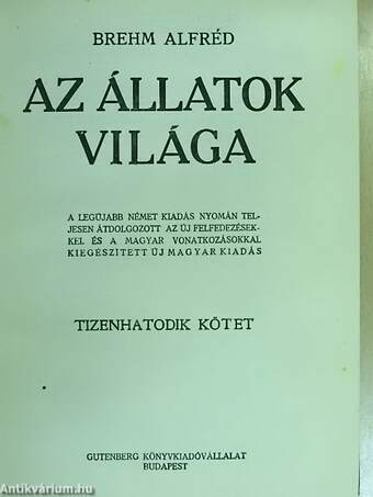 Brehm - Az állatok világa 16.