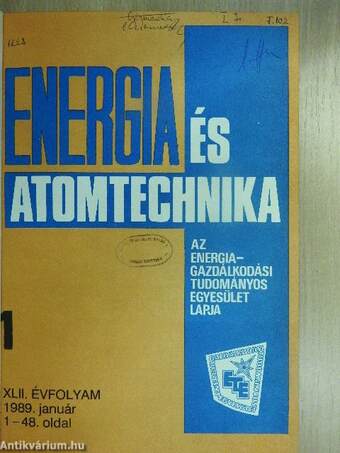 Energia és atomtechnika 1989. (nem teljes évfolyam)/Különszám