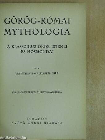 Görög-római mythologia