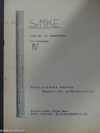 SzMKE 1941-42./IV.