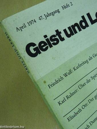 Geist und Leben April 1974