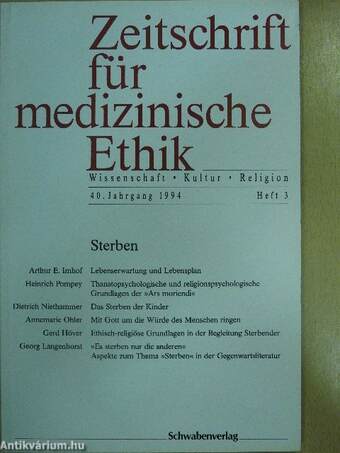Zeitschrift für medizinische Ethik 1994/3