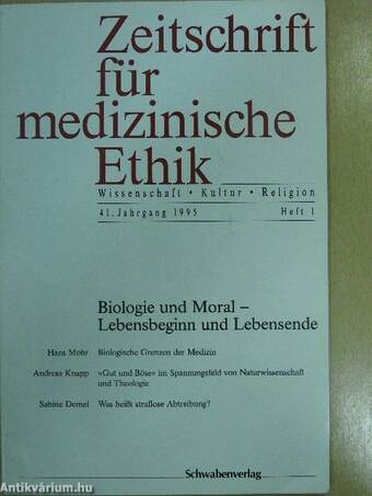 Zeitschrift für medizinische Ethik 1995/1