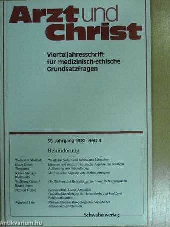 Arzt und Christ 1992/4