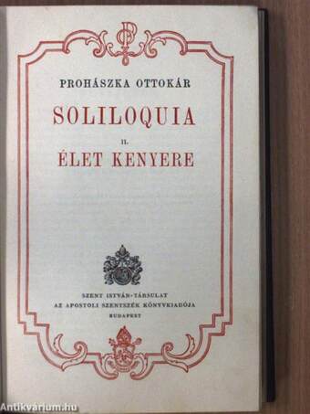 Soliloquia I-II./Élet kenyere