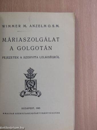 Máriaszolgálat a Golgotán