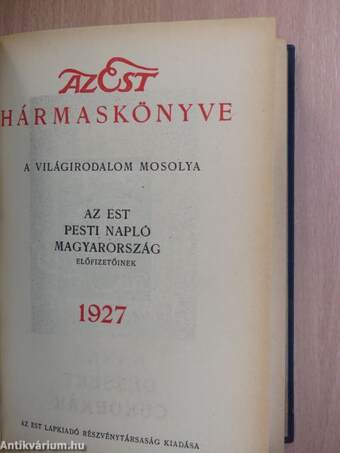 Az Est hármaskönyve 1927