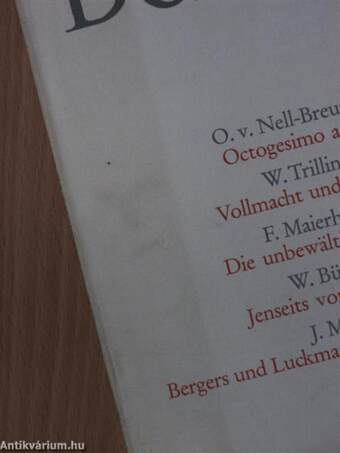 Stimmen der Zeit Mai 1971