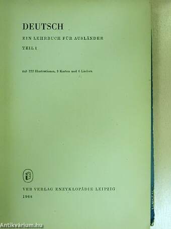 Deutsch - Ein Lehrbuch für Ausländer 1.