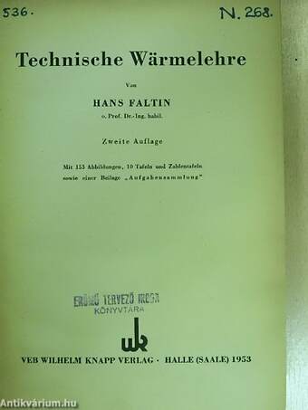 Technische Wärmelehre/Aufgabensammlung zur Technischen Wärmelehre